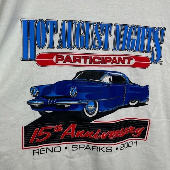 Y2K 2001 Hot August Nights Car Show T Shirt XL - Picture 2 of 4